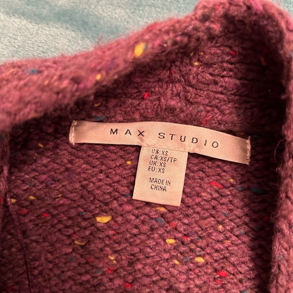 Purple wool sweater - Picture 3 of 3